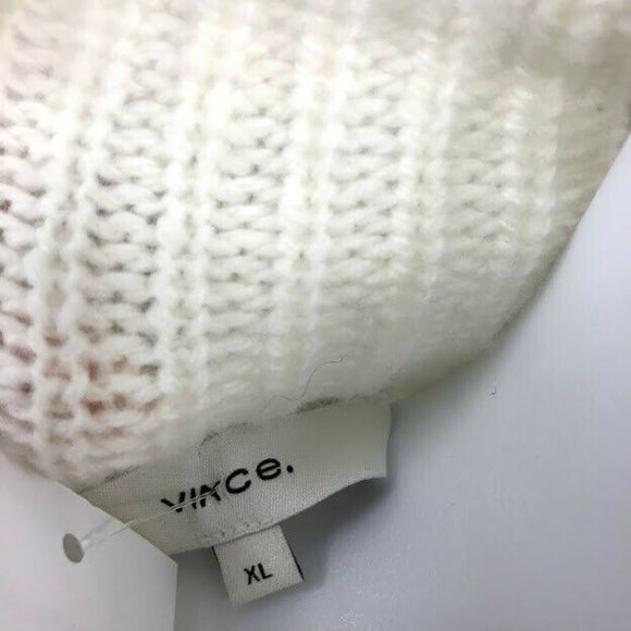 Vince Sweater Mix Stitch Funnel Neck Long Slv Wool - Picture 12 of 12